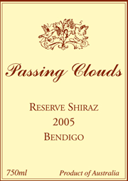 Passing Clouds 2005 Shiraz Reserve